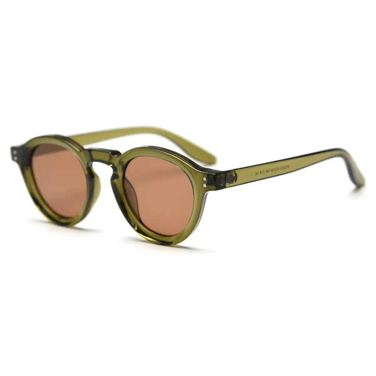 Retro Round TR90 Polarized Sunglasses for Women, Thick-Frame Cat Eye Vintage Style, UV400 Protection, Luxury Fashion Eyewear for Female Outdoor Use