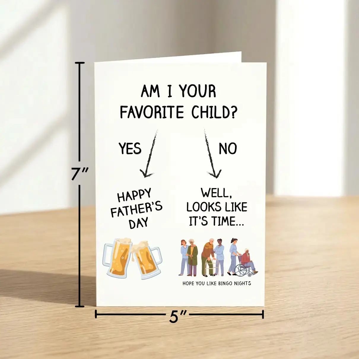 Funny Fathers Day Card for Dad CHEERS- Gag Gift Card, Blank Inside, Ready to Gift Humorous Fathers Day Card for Dad, Funny Greeting Card, Blank Inside with Envelope Funny Card for Dad, Fathers Day Greeting Card, Blank Inside Father's Day Parents joke