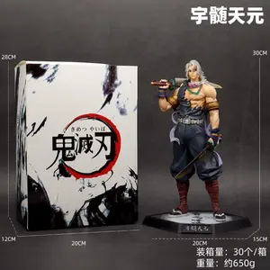 Anime Demon Slayer Uzui Tengen Standing posture Action Figure PVC Model statue Toys Doll Desk Decor Collectible Gifts