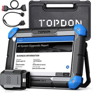 TOPDON Phoenix Lite 2, Bi-Directional Scan Tool, 2 Years Free Update, Wireless Automotive Diagnostic Scanner, ECU Coding, 34+ Reset Services, Full Systems Scan, Oil Reset, ABS Bleed