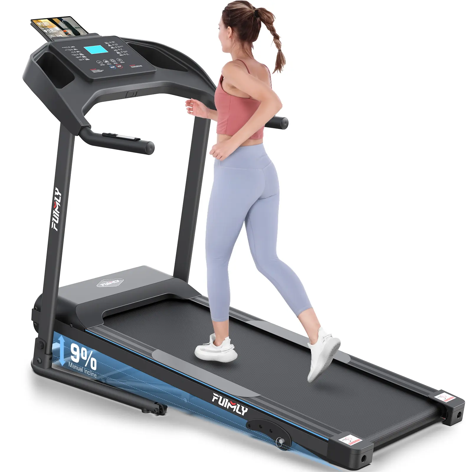 【DealsForYourDays】3.5 HP Foldable Treadmill for Home Use, Heavy-Duty 350 lbs Capacity with Incline, Smart LCD Display, Professional Treadmill Cardio，Multifunction Exercise Equipment summerwins