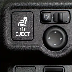 2-piece set of blank button stickers for vehicles |     Blank Button Car Sticker |     Passenger Eject Button Sticker |     Universal Blank Button Stickers, Suitable for All Vehicles