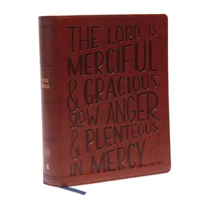 KJV, Journal Reference Edition Bible, Verse Art Cover Collection, Leathersoft, Brown, Red Letter, Comfort Print: Let Scripture Explain Scripture. Reflect on What You Learn. by Thomas Nelson [Leathersoft Book]
