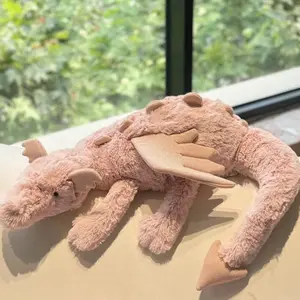 Jellycat Rose Dragon Large with Dustbag New Release Green Pink Tags 2025, Soft Bedside Sofa Pillows Stuffed Animal Plushie Doll Toys Room Decoration Gift for Kids Children, Birthday Gift, Size 30cm