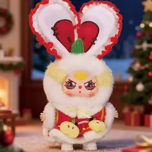 BB3-Baby Three - Merry Christmas！Plush Blind Box Mystery box Pendant Bunny Soft Collectibles (Hidden style 1/96)