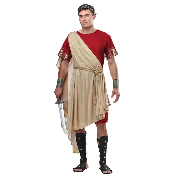 Plus Size Roman Toga Costume for Men