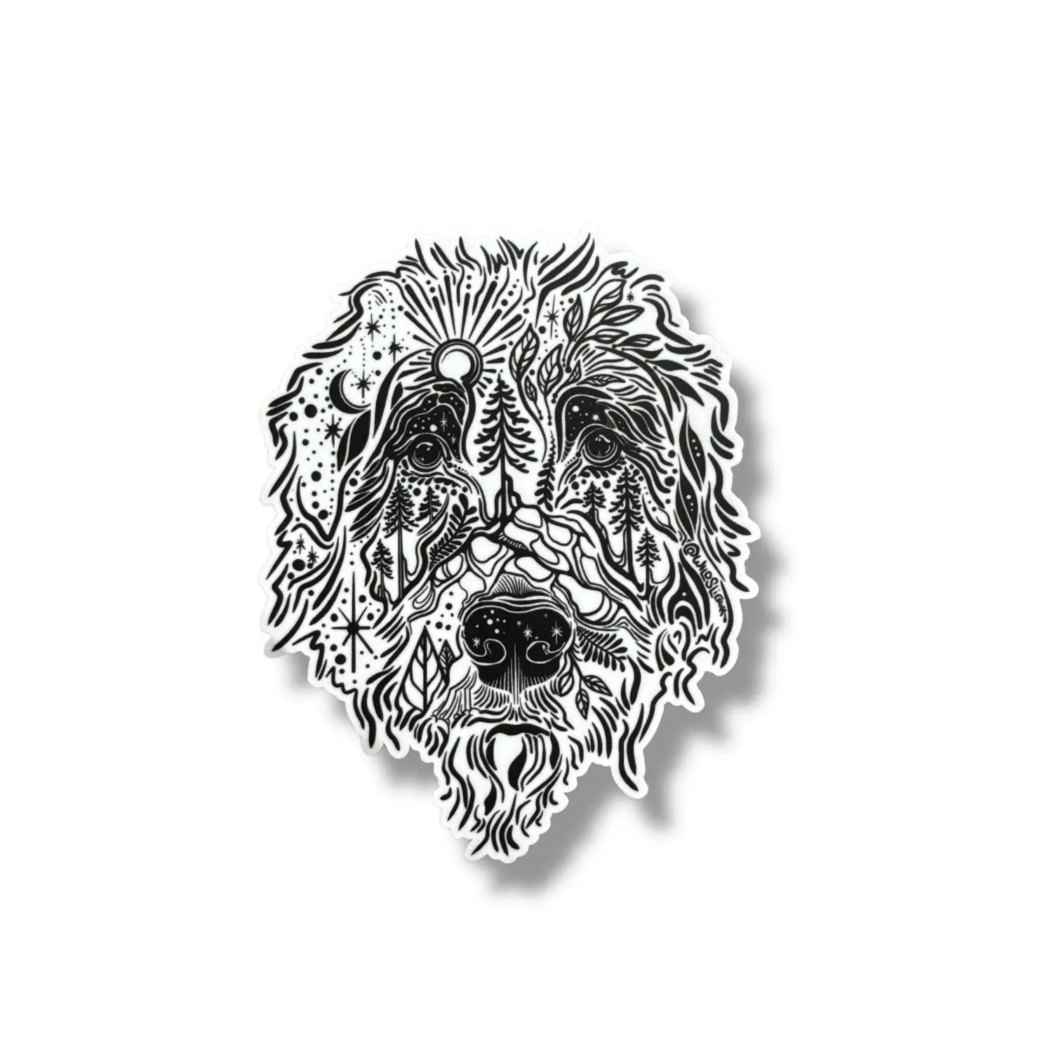 Irish Wolfhound dog sticker