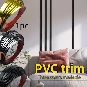1.5cmx5meters Self-Adhesive Flat Decorative Trim,  Self-Adhesive Decorative Strip with a Glossy Surface, Easy to Peel And Stick for Multi-Surface Installation, Suitable for Kitchens, Bathrooms, Ceilings, Baseboards