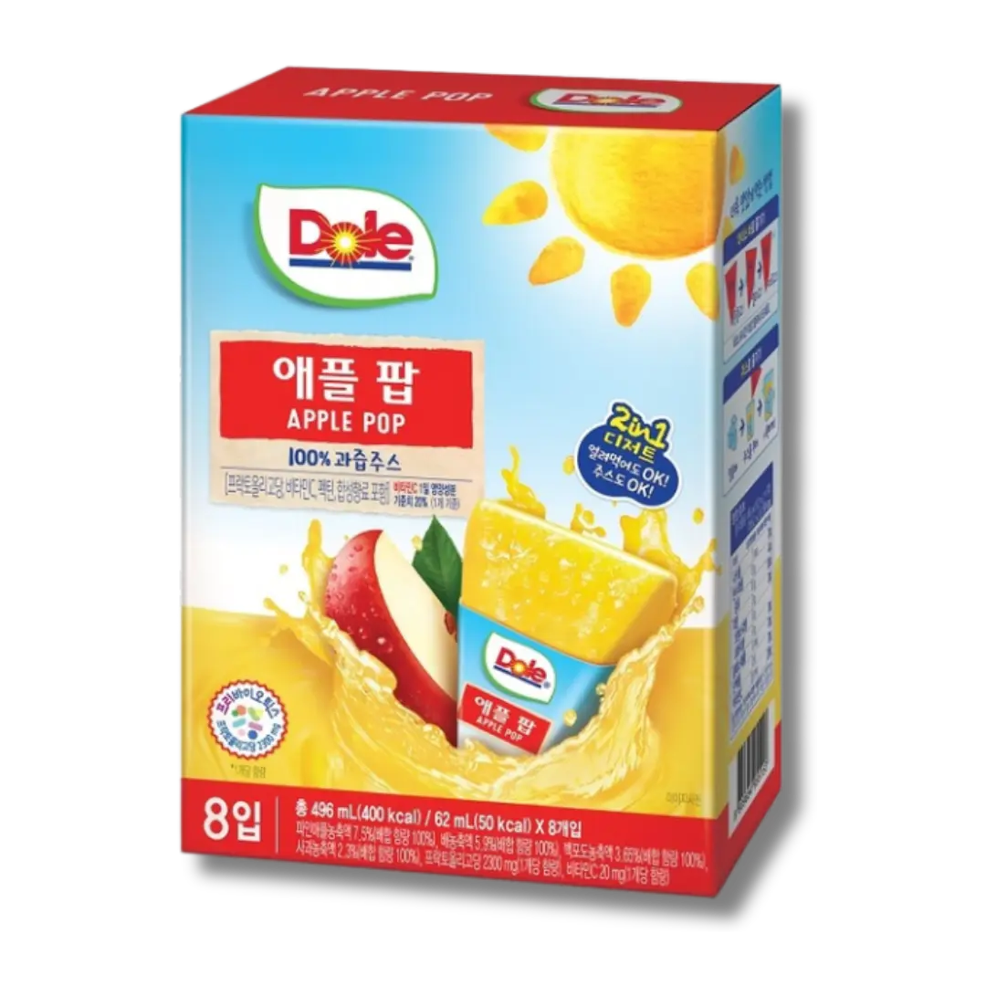 Dole Ice Pop Apple 8 Pack - Korea