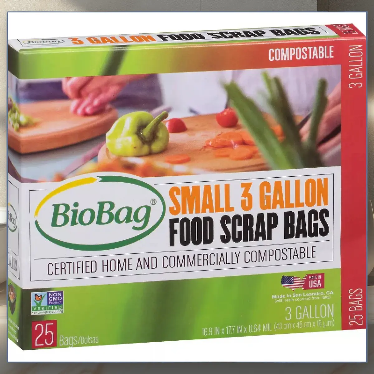 BioBag Compostable Food Trash Bags - Small - 25ct/3gal