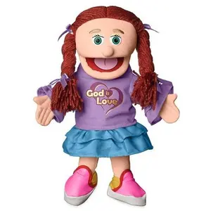 Christian Girl Puppet, God Is Love Shirt (14")