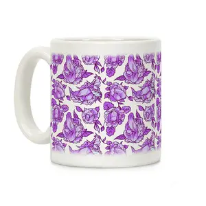 Floral Penis Purple Coffee Mug Ceramic mug 11oz #99