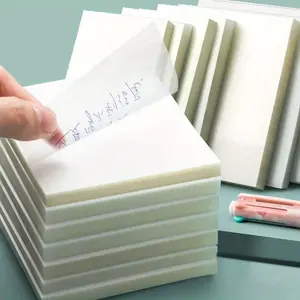 50 Sheets Creative Transparent Post-it Note Student Note Sticker Removable Simple Note Paper Note Sticker N Times Sticky Note Office Supplies