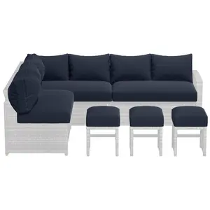 4 inch Patio Cushions for 7-Seats Outdoor Furniture, Replacement Cushions Memory Foam Cushions and Covers