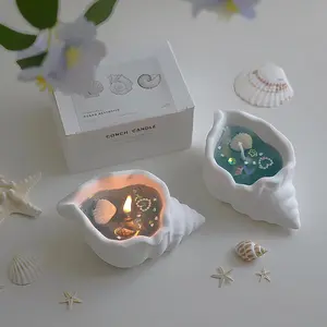 Conch Aromatherapy Candle Jelly Wax Ornament Shell Shape Wax Christmas Gift Ideas Wax Melts