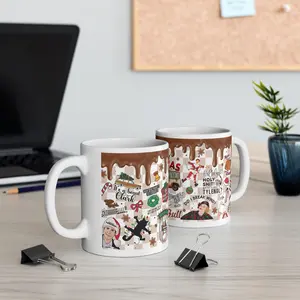 Shitter Full Funny Meme Tea Cup, Christmas Vacation Icon Trending Mug, GrisWwold Xmas Movie Meme Coffee Cup, Best Gift For Christmas Trending Mug