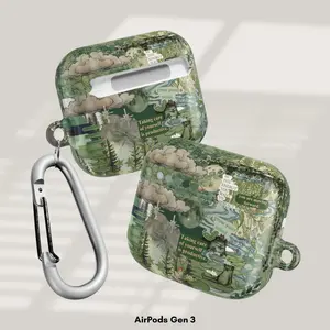 Vintage Frog Pond AirPods Case for AirPods 1 2 3 4, AirPods Pro 1 2 3, Dark Cottagecore Collage Aesthetic Cover