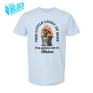 Dumpster Fire Light of Mine The Block Funny Soft Style Tee Shirt Crewneck Classic