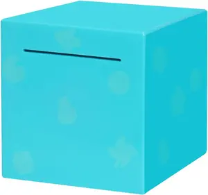 Piggy Bank for Kids and Adults, Unopenable Money Bank, Cute DIY Sticker Piggy Bank, Must Break to Open Piggy Banks-ABS Money Box, 4.72 Inch