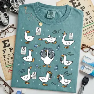 Comfort Colors Silly Goose Optometrist Shirt - Eye Doctor Graduation Gift, Funny Ophthalmologist Tee, Optician Optical shirt