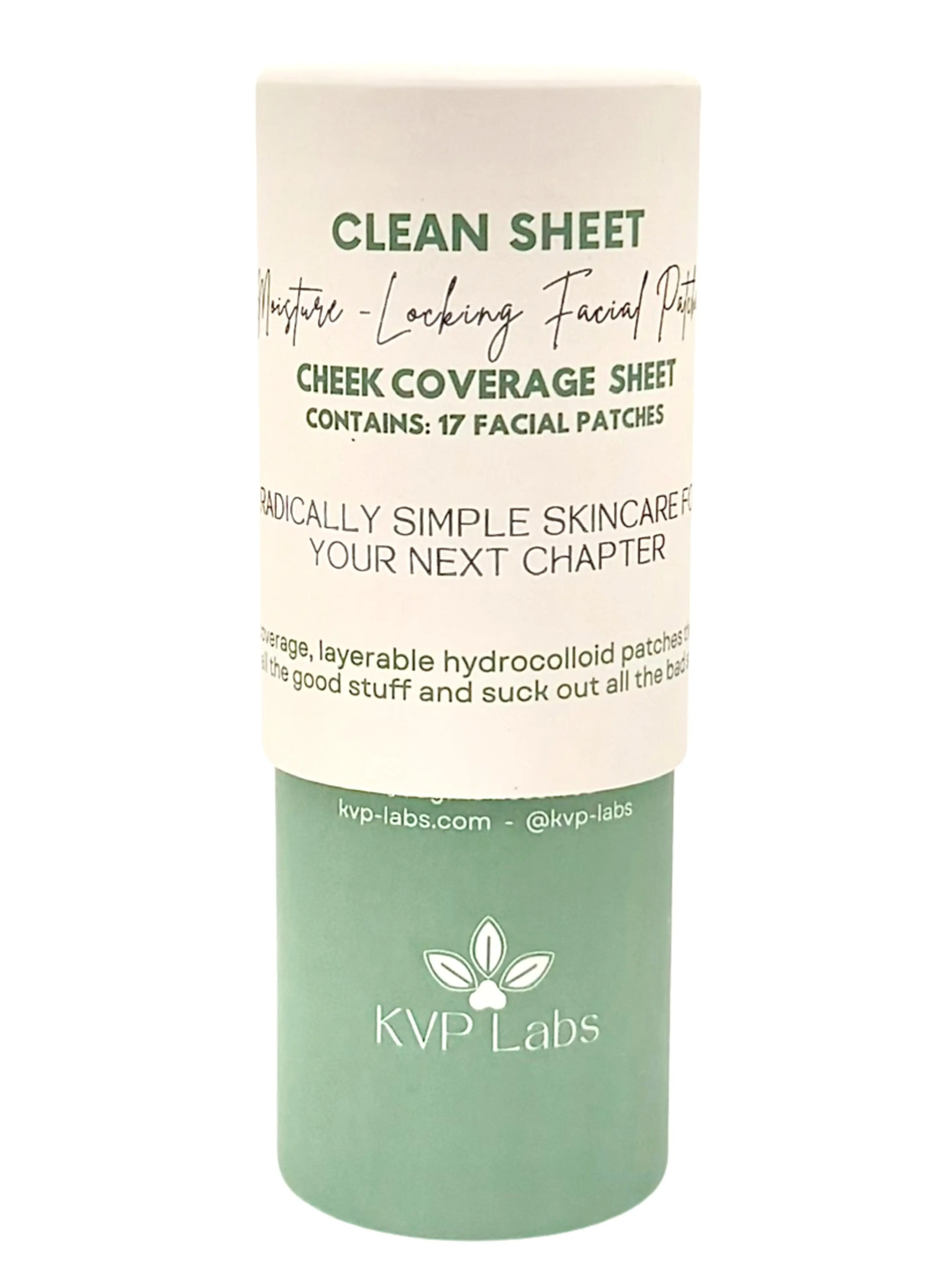 Hydrocolloid Full-Facial Coverage Clean Sheet Patches - Overnight Hydration, Texture Reset for Acne-Prone Skin