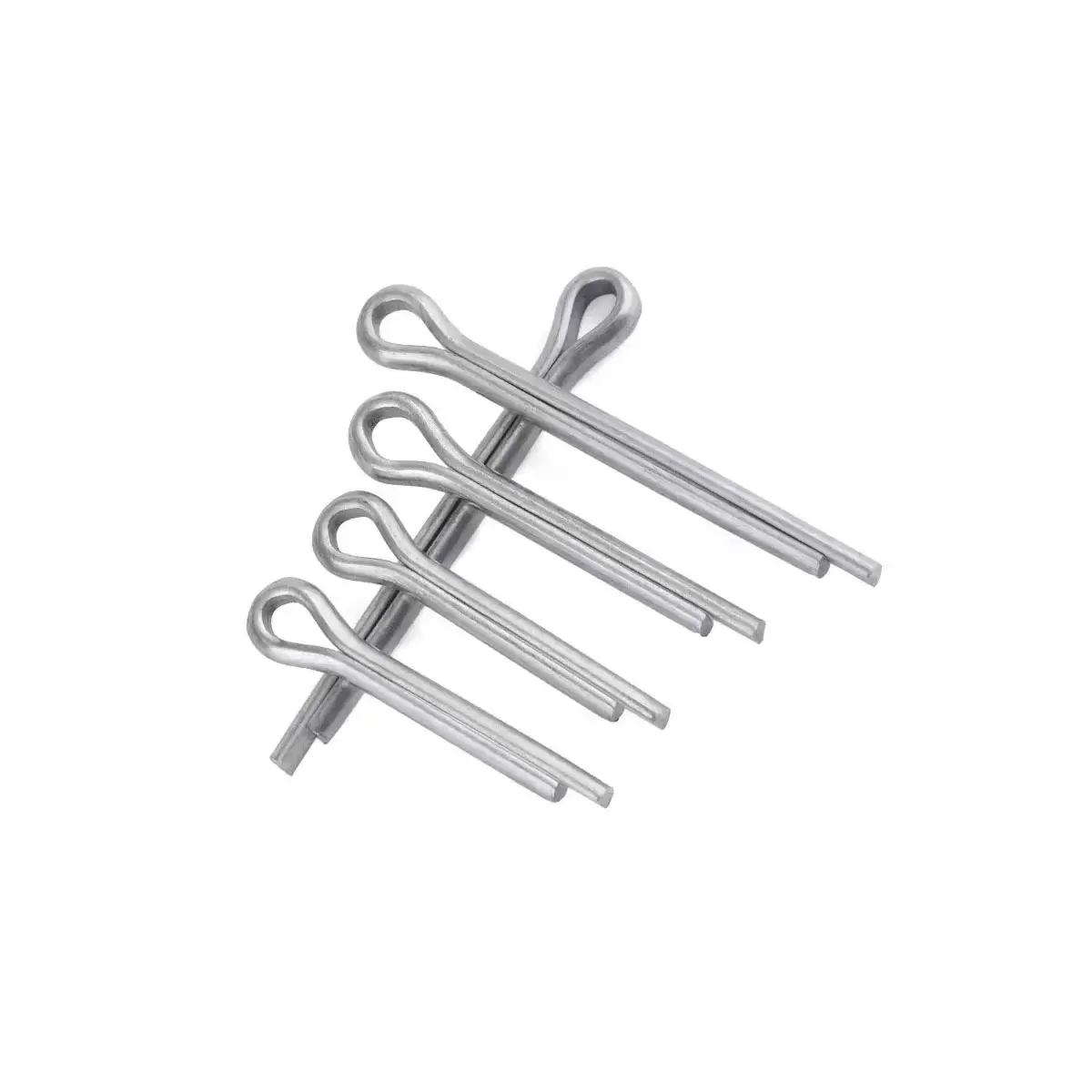110-Piece Heavy-Duty R-Type Split Hairpin Cotter Pins Assortment Kit - Galvanized Steel Corrosion-Resistant Fasteners with Durability, Reliable Performance for Automotive Repairs, Garage Mechanical Projects, 110 Pieces