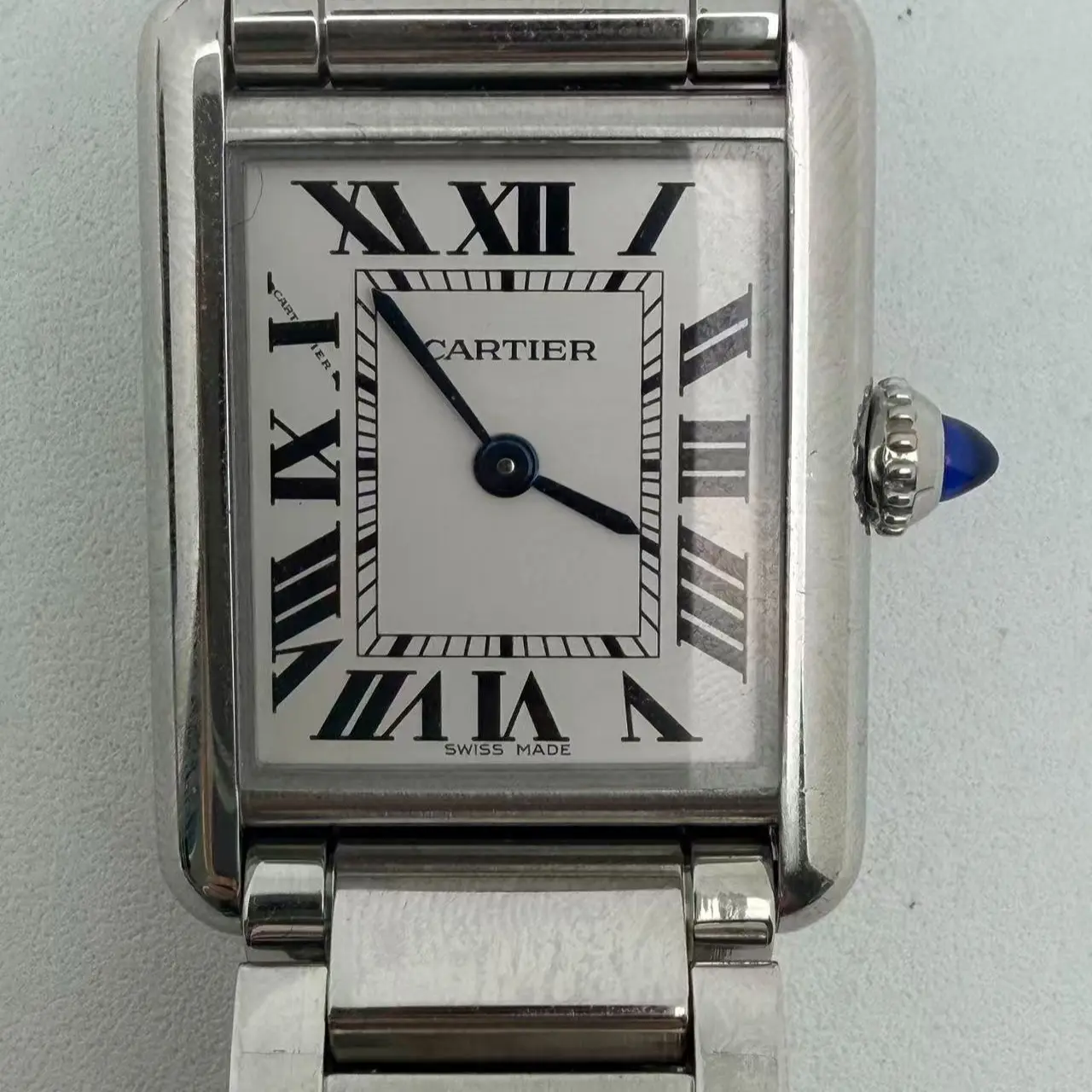 Wa/Tank Must de Cartier Watch Small Model Quartz Movement Steel/6990