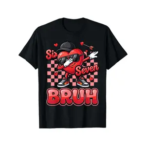 Six Seven Bruh 67 Funny Heart Dab Valentines Day for Boys T-Shirt for Kids Boys Girls |   Trendy Tops Short Sleeve, Street Style, Comfort Tee, Casual Summer Tee, Must-have Fashionable Tee, Crew Neck, Print Pattern, Medium Stretch Fabric(3Y-13Y)