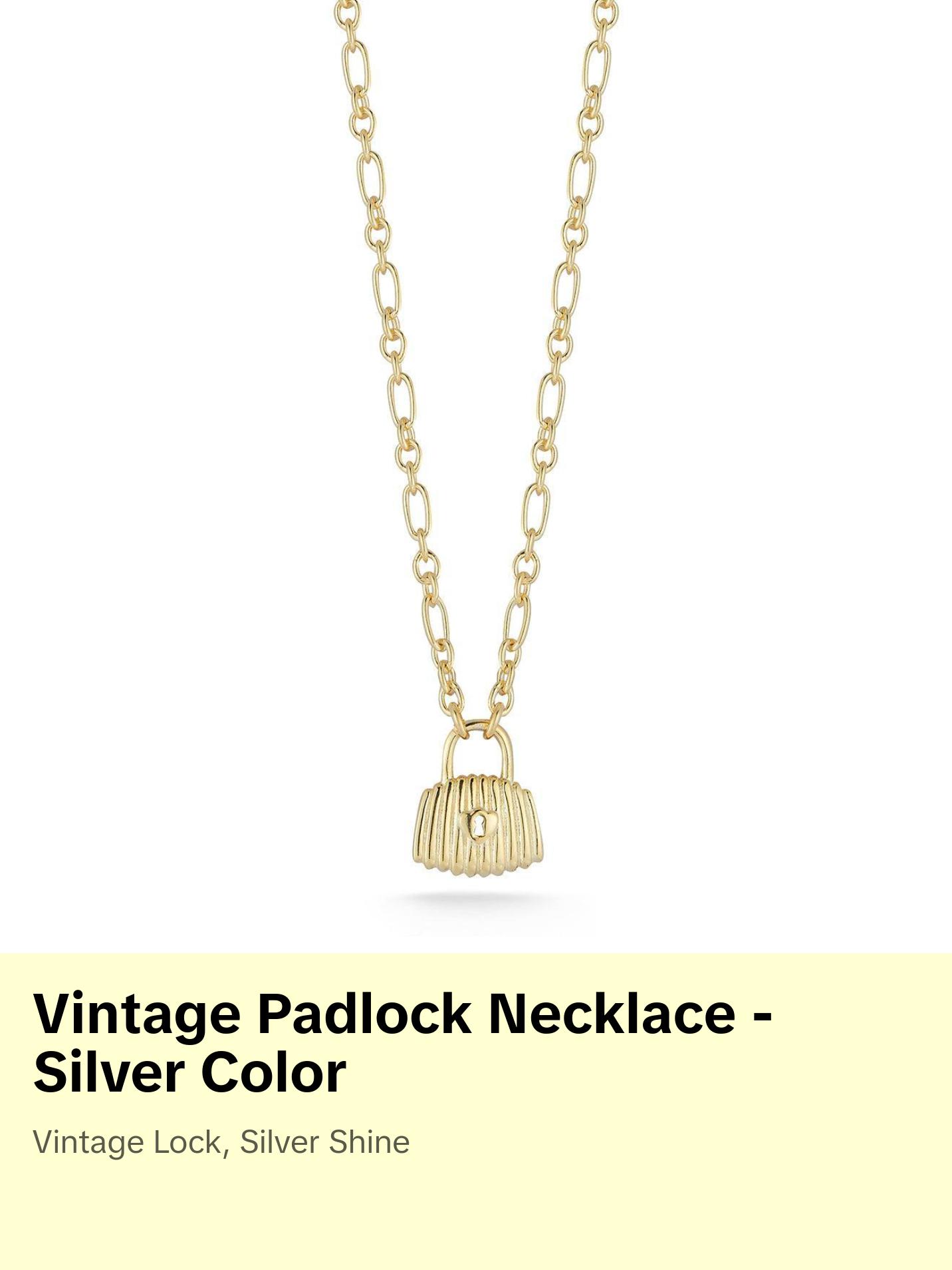 Vintage Padlock Necklace