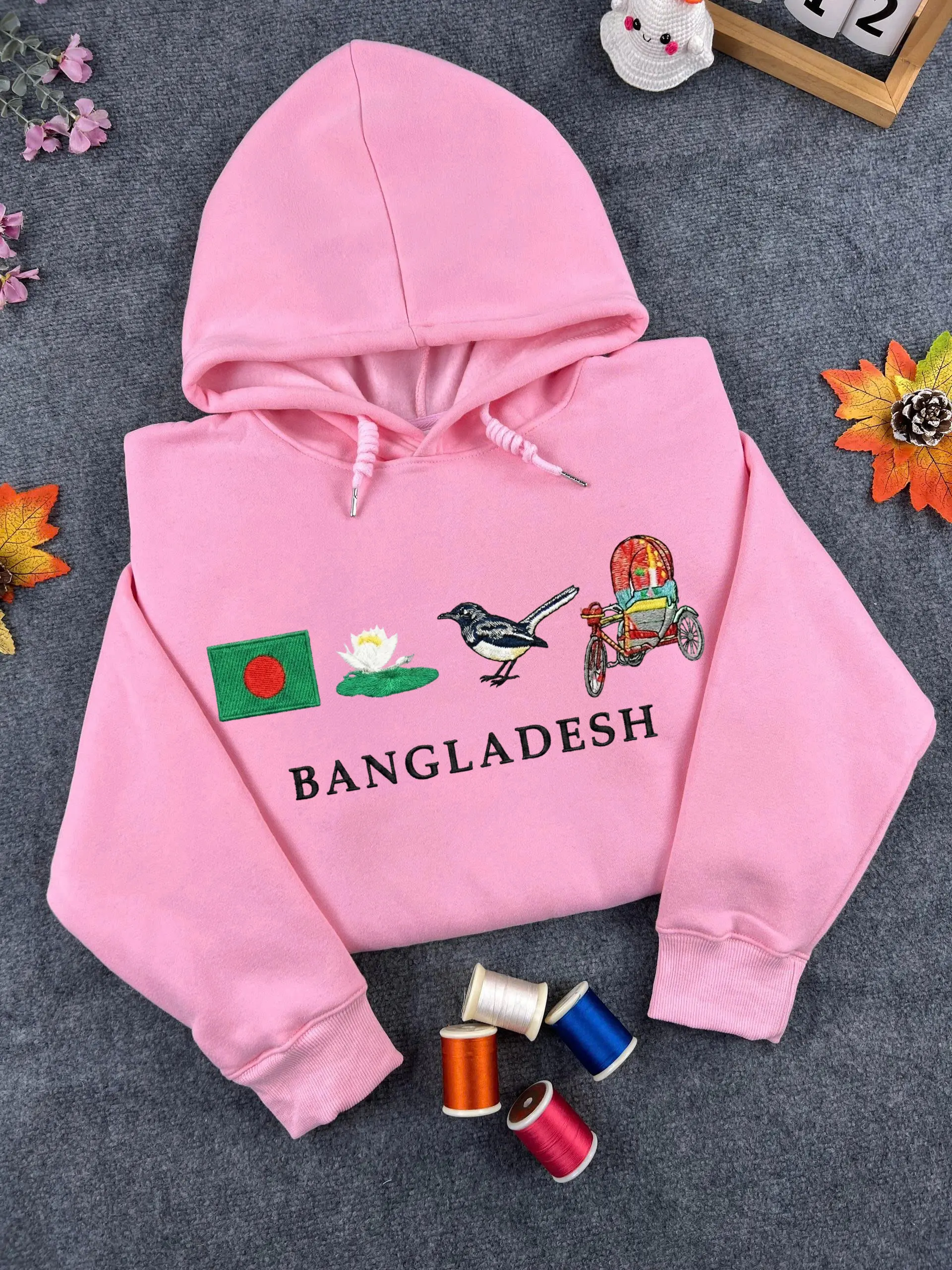 Bangladesh Flag Embroidered Sweatshirt, Cultural Heritage Hoodie, Country Pride Crewneck, Cozy Unisex Gift