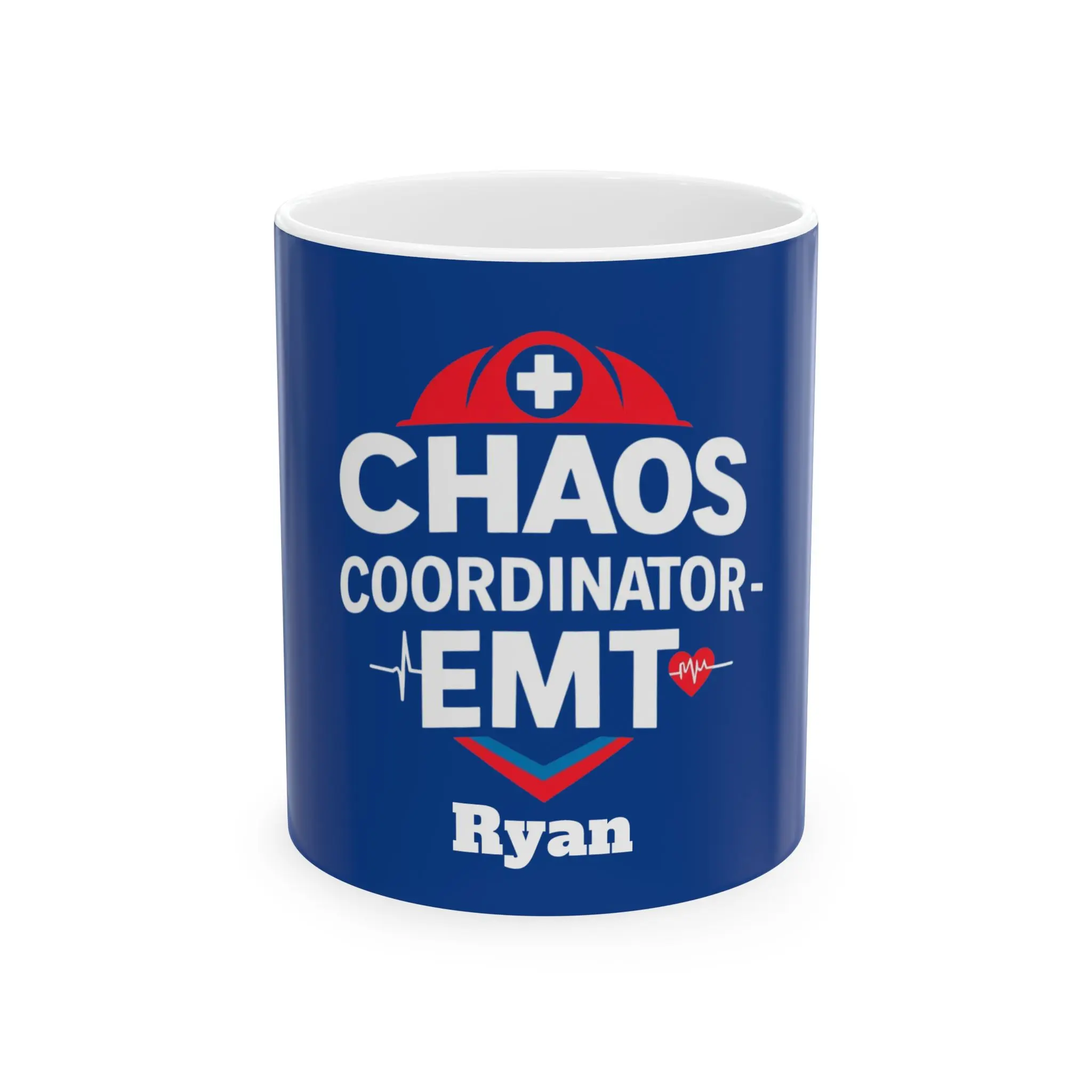 Personalized Custom EMT Coffee Mug Chaos Coordinator, Gift for Paramedics, Ceramic Mug, First Responder Appreciation, Unique EMT Present
