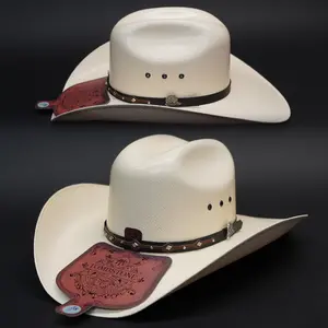 Tombstone Este Oeste Style 15x Handwoven Toyo Straw Cowboy Hat Sombrero