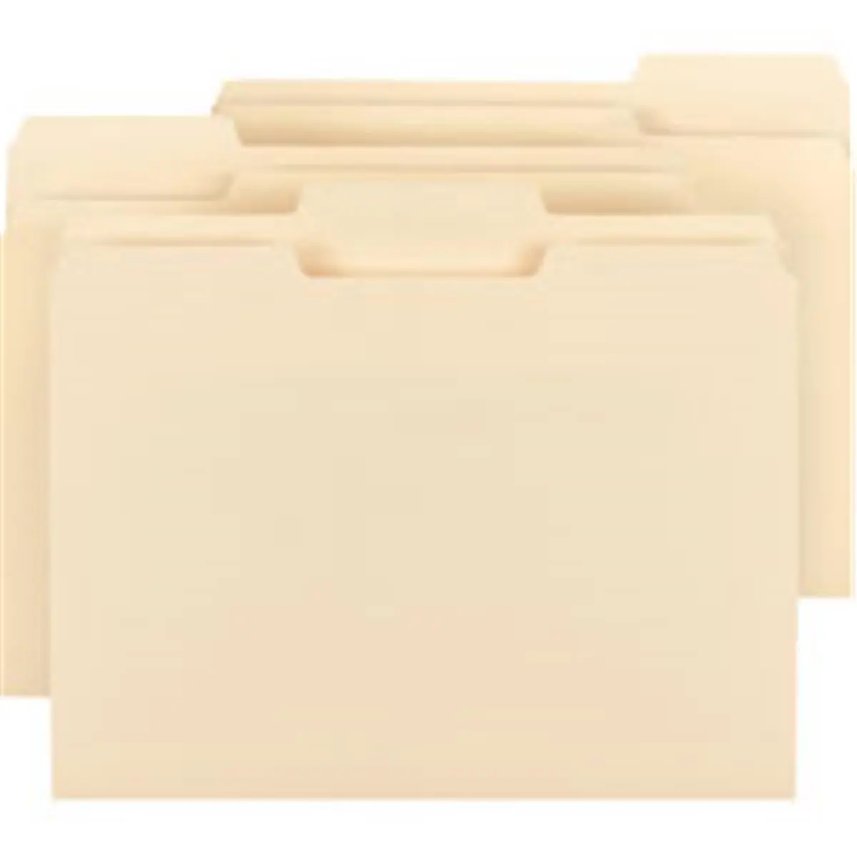 Smead 1-3 Cut Tab Manila File Folders with File Folder Tabs, Scoring for Expansion, Office Filing Supplies