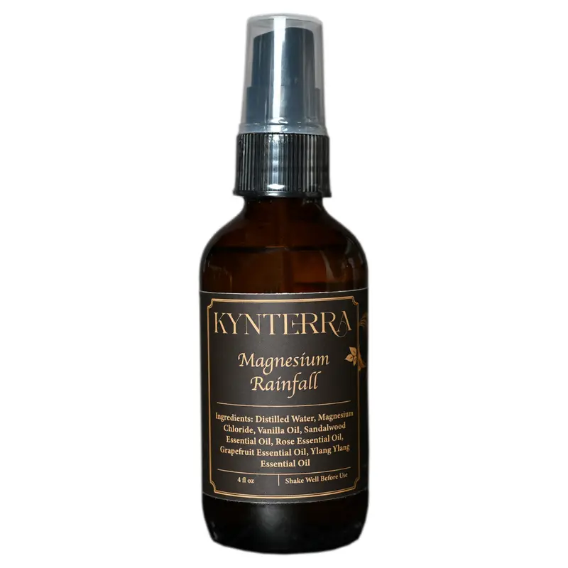 Magnesium Rainfall Daily Body Oil Spray with Essential Oils for All Skin Types! Body Care Deodorant
