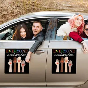 Idaho Teacher Car Magnet, Everyone is Welcome Here, Inclusion and Equality Car Magnet, protest and resist Car, idaho teacher Car Magnet