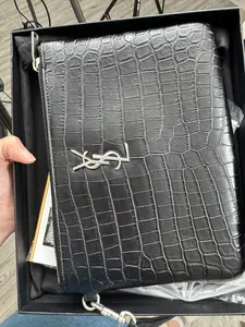 Pre-owned Yves Saint Laurent leather Mini Bags black wallet