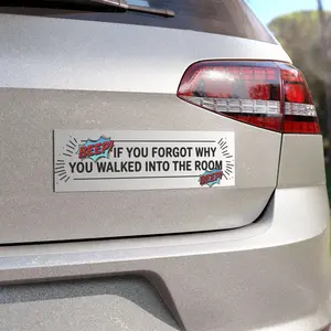 Funny Bumper Magnet & Bumper Sticker Included: Sarcastic Car/Fridge Sticker (10in x 3in)