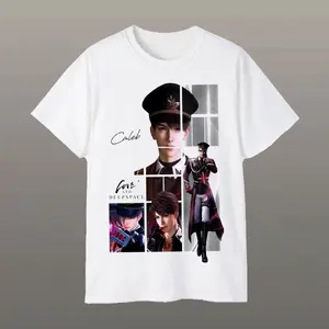 Vintage Caleb Window Frame Collage Love and Deepspace Graphic T-Shirt - Retro 90s Otome Game Bootleg Style Fan Gift Unisex Tee
