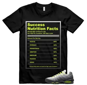 AM 95 Big Bubble Neon Yellow Black Cool Grey 2026 OG T Shirt Match SUCC Unisex Streetwear