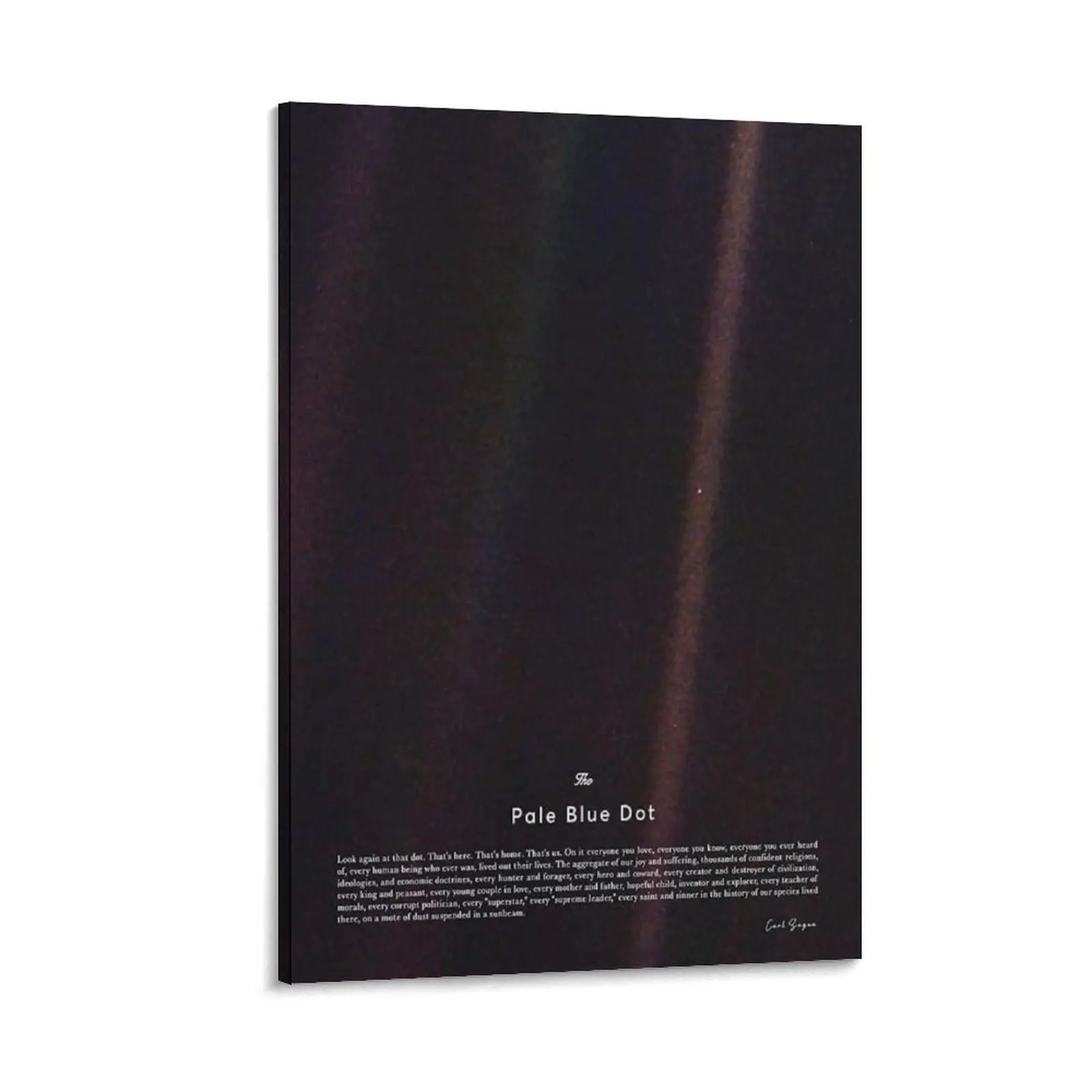 The Pale Blue Dot Poster,Voyager 1 Earth Planet, Earth Picture, Picture of Earth from Space, Blue Dot, Space Poster, Universe, Classroom Decor, Education Poster Canvas Wall Art For Bedroom Decor Bar Office Room Decor Gift
