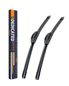DIBMS OEM Quality 22''+22''  Premium All-Season Automotive Replacement J-Hook Silent Wiper Blades (Set of 2)