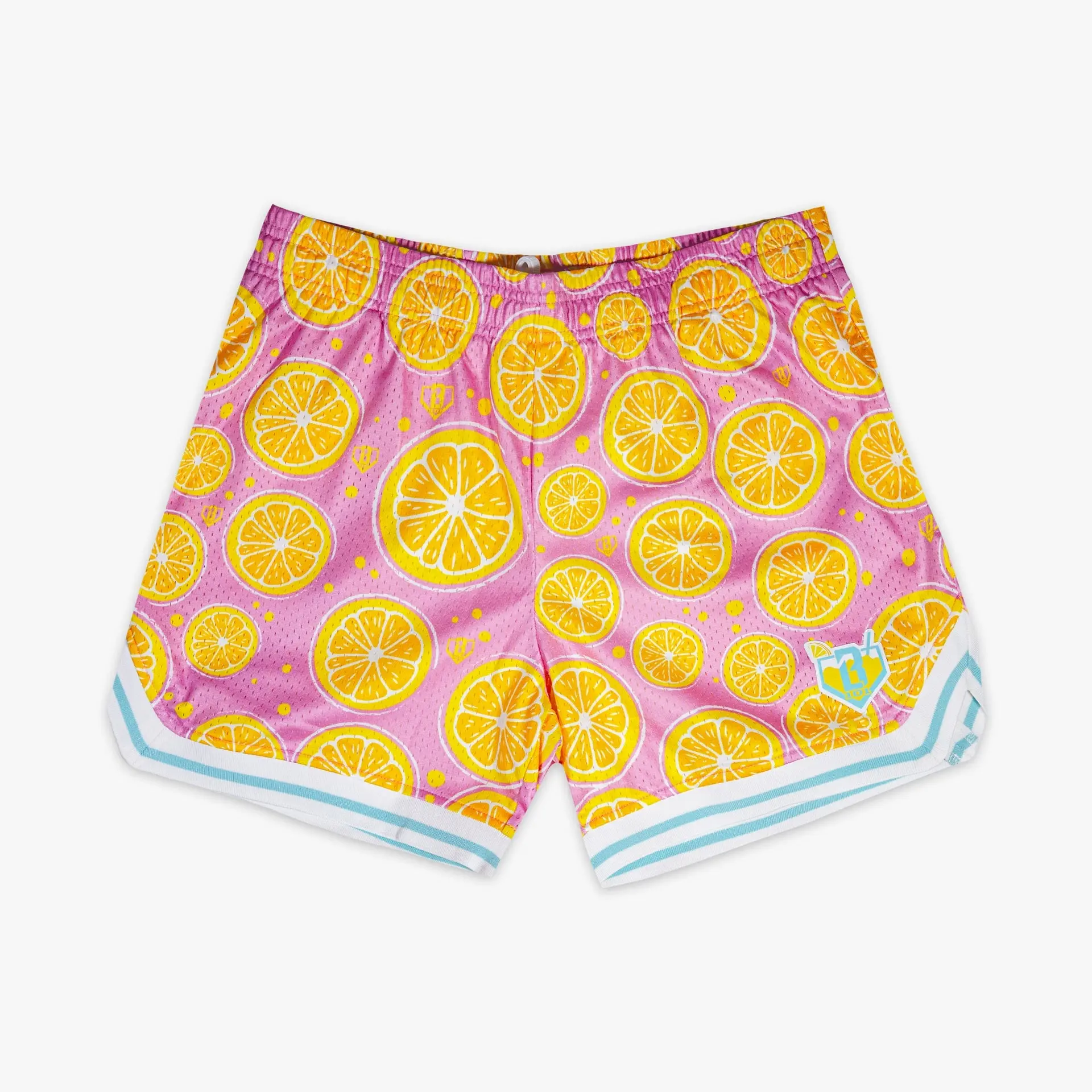 Baseball Lifestyle 101 Lemon Squeeze Youth Court Shorts, Pink