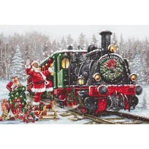 Santa's Express B2397L Counted Cross-Stitch Kit