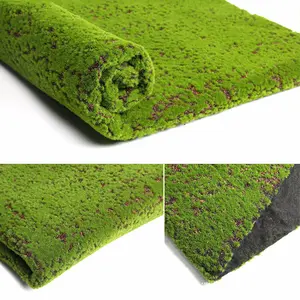 3.28x3.28 ft Artificial Moss Mat Fake Grass Rug, DIY Synthetic Simulation Moss Turf Landscape Artificial Grass Area Rugs Lawn Carpet for Home Backyard Balcony Indoor Outdoor Pet Shopwindow Wall Decor