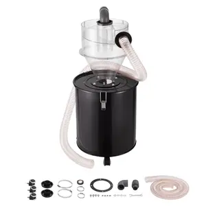 Summervibes VEVOR Cyclone Dust Separator with Metal Tank, 4 Retrofit Cyclone Separator for Dust Collectors, ABS Dust Deputy With 2 Hole O. D. Connector Hose for Wet/Dry Shop Vacuums, Fits 13.21 Gallon Tank