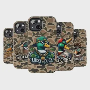 Old School Camo Phone Case, Southern Duck Hunt Style Cover, iPhone Protection