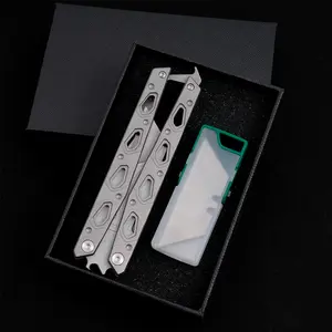Titanium Alloy Folding Knife with 10 Blades, New, Durable and Lightweight, Ideal for Outdoor Activities, Camping, Hiking, Precision Camping Tool, Survival Tools