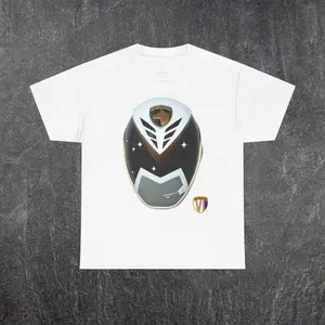 Power Ranger SPD Omega Ranger Retro Cotton Top - Oversized Graphic Design for Men