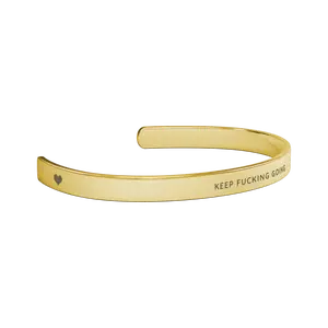 KEEP GOING - MOTIVATIONAL & INSPIRATIONAL CUFF BRACELET