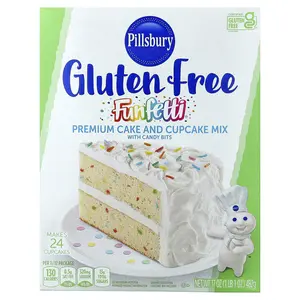Pillsbury Funfetti® Premium Cake and Cupcake Mix with Candy Bits, Gluten Free, 1 lb 1 oz (482 g)